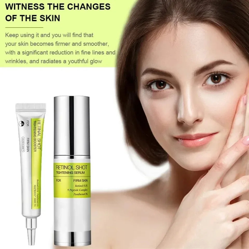 2025 Retinol Shot Tightening Face Serum: Wrinkle Reduction, Lifting Firming, Diminishes Fine Lines, Shrinks Pores, Moisturizing