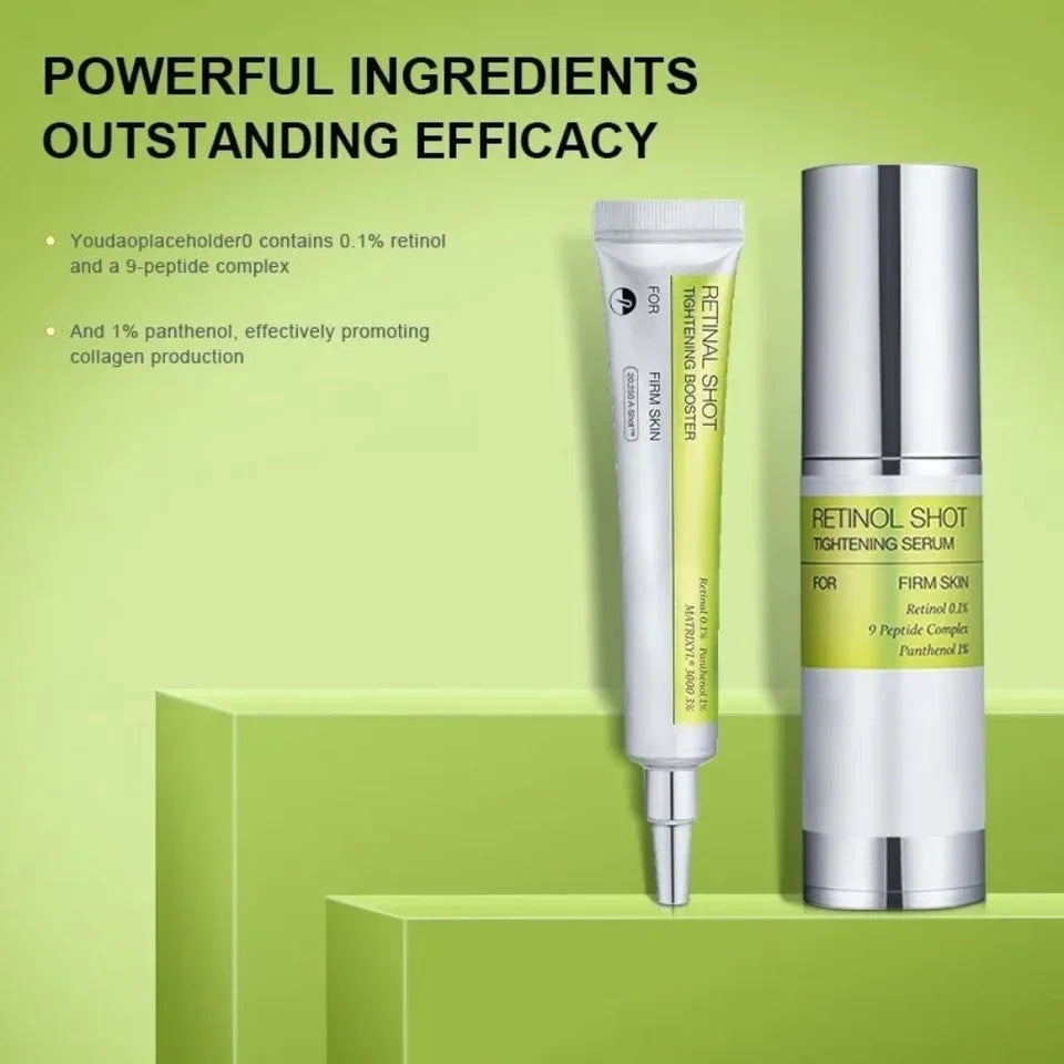 2025 Retinol Shot Tightening Face Serum: Wrinkle Reduction, Lifting Firming, Diminishes Fine Lines, Shrinks Pores, Moisturizing