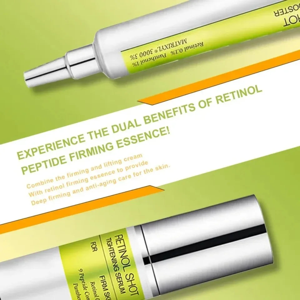 2025 Retinol Shot Tightening Face Serum: Wrinkle Reduction, Lifting Firming, Diminishes Fine Lines, Shrinks Pores, Moisturizing