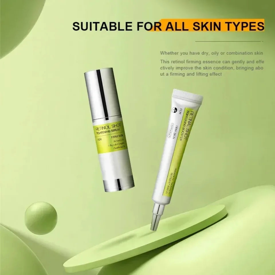 2025 Retinol Shot Tightening Face Serum: Wrinkle Reduction, Lifting Firming, Diminishes Fine Lines, Shrinks Pores, Moisturizing